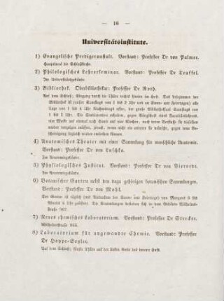 16-18, Universitätsinstitute