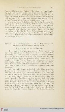 Directe Vergrösserungsmethode unter Anwendung abziehbarer Bromsilbergelatineplatten