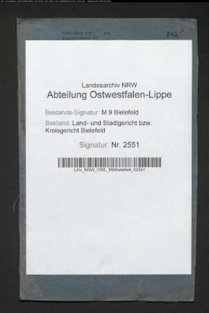 Erblasser: Wibbe, Hermann: Testament