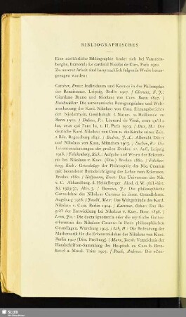 Bibliographisches