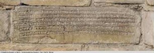 Ziegel mit Bauinschrift