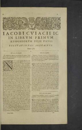 In librum primum responsorum iulii pauli.