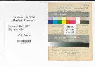Entnazifizierung Franz Koll , geb. 25.01.1920 (Polizist)