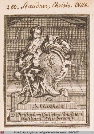 Exlibris des Christoph Wilhelm Staudner