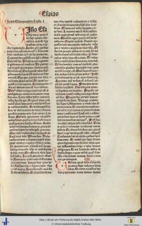 Esaias propheta