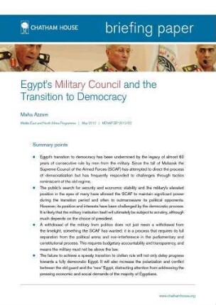 Egypt's military council and the transition to democracy