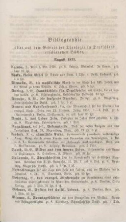259-264 Bibliographie deutscher theologischer Zeitschriften