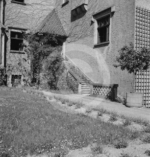 Hauswand mit Treppe in Polen