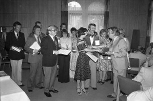 Ehrung erfolgreicher Sportlerinnen und Sportler des Jahres 1974 im Haus Solms