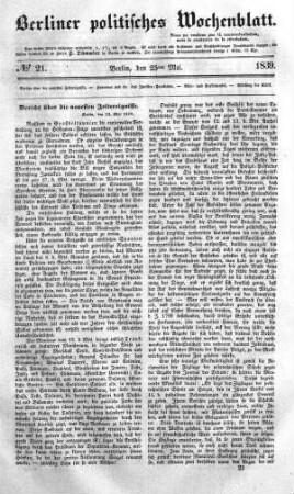 No 21, 23. Mai 1839