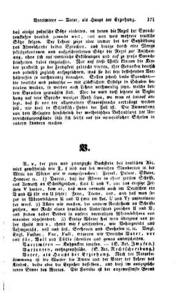 Vater, als Haupt der Erziehung