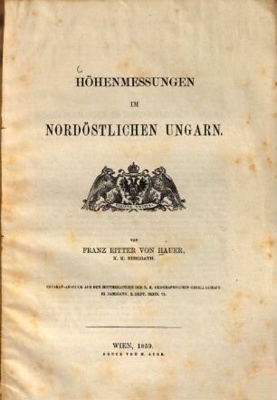 Höhenmessungen im nordöstlichen Ungarn