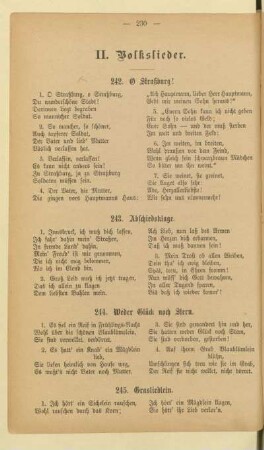 II. Volkslieder.
