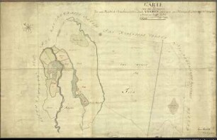 Landesaufnahme des Fürstbistums Osnabrück III Amt Vörden Bl. 4 c Kirchspiel: Bramsche Feldmark: Epe Ortschaften: Epe, Malgarten Reinkarte Teil 3: Malgarten Ausf.-Art: Farbige Zeichnung auf Karton, auf Leinen aufgezogen Herst.: Johann Wilhelm Du Plat Herst.: Georg Wilhelm Du Plat, Ernst Friedrich Du Plat (Direktion: Johann Wilhelm Du Plat) Format: ca. 70 x 110 cm Maßstab: 1 : 3 840