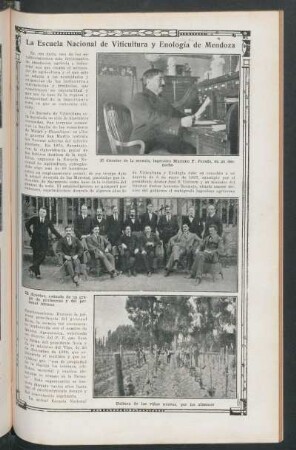 La Escuela Nacional de Viticultura y Enología de Mendoza