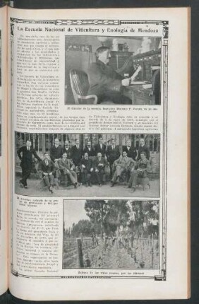 La Escuela Nacional de Viticultura y Enología de Mendoza