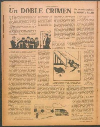Un doble crimen : Un cuento policial de Johnson y Palmer