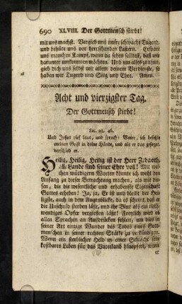 690-715, XLVIII. Der Gottmensch stirbt!