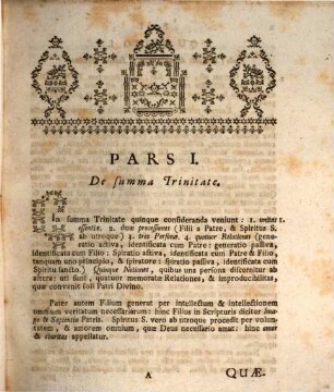 Tractatus Theologico-Juridicus De Summa Trinitate, Fide Catholica, Et Hierarchia Ecclesiastica