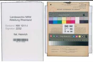 Entnazifizierung Heinrich Ital , geb. 20.04.1904 (Kaufmann)