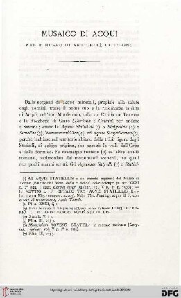 2: Musaico di Acqui nel R. Museo di Antichità di Torino