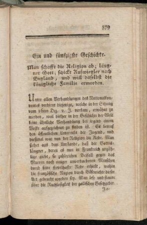 Ein und fünzigste Geschichte - Fünf und fünfzigste Geschichte
