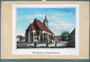 Ansicht der Stadtkirche in Dippoldiswalde