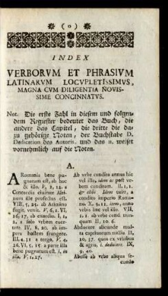 Index Verborum Et Phrasium Latinarum Locupletissimus, Magna Cum Diligentia Novissime Conginnatus