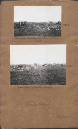 Eroberte französ. 9 cm Batterie w. Beaumont