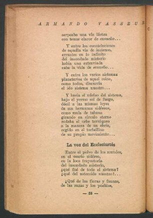 La voz del Eclesiastés