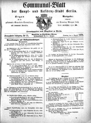 1878,31: No. 31, 4. August 1878