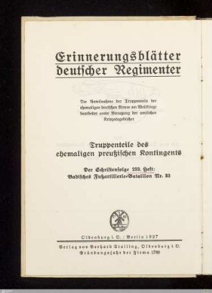 Badisches Fußartillerie-Bataillon Nr. 33 : nach amtlichen Unterlagen und Berichten der Mitkämpfer