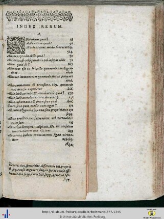 Index Rerum.