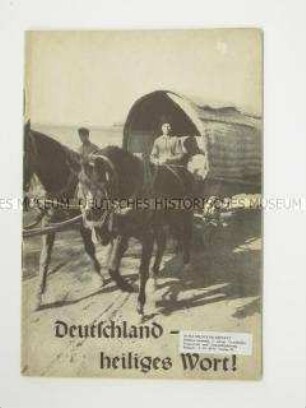 Schulungsheft der HJ für die Arbeit mit Umsiedlern