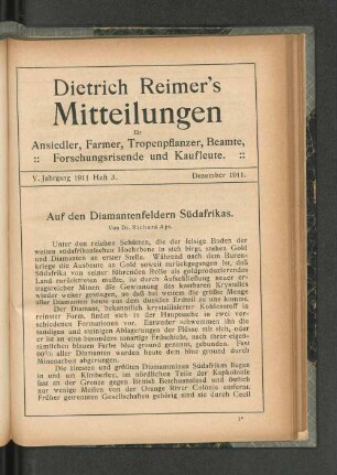 Heft 3., Dezember 1911