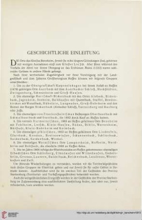 Geschichtliche Einleitung