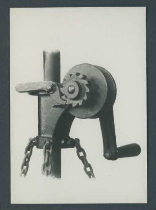Fotografie: Maschine mit Handkurbel