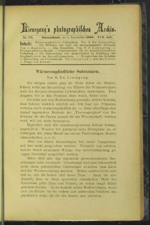Wärmeempfindliche Substanzen