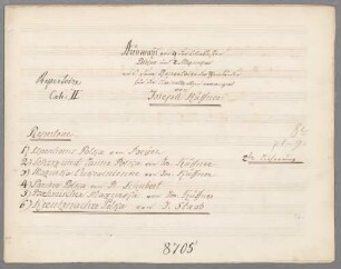 6 Dances, Arr, cl, HenK WoO 119/2 - BSB Mus.Schott.Ha 9076-3