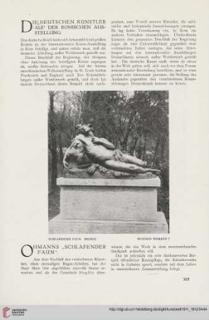 1: Die deutschen Künstler auf der römischen Ausstellung