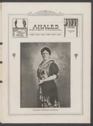 [Fotografía de] Ernestina Hoffmann de Behrens