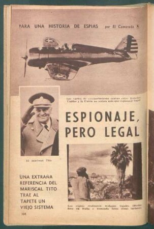 Espionaje, pero legal : Para una historia de espías