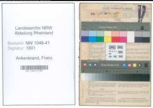 Entnazifizierung Franz Ankenbrand , geb. 08.03.1904 (Schlosser)