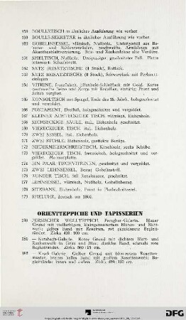 Orientteppiche und Tapisserien (Nr. 180-298)