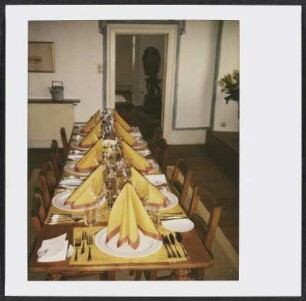 Gedeckter Tisch auf Schloss Mahlberg