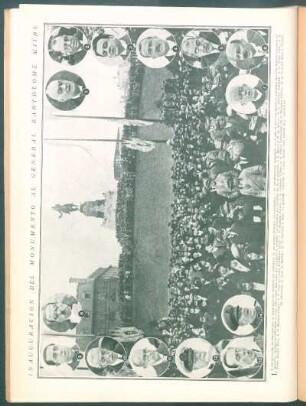 Inauguración del monumento al general Bartolomé Mitre