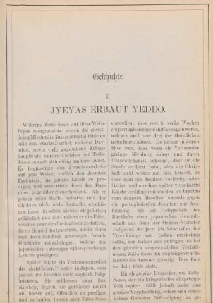 7. Jyeyas erbaut Yeddo