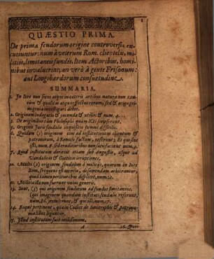 Quaestiones Iuris Tam Civilis Quam Saxonici, Praeclarissimi IC. D. Petri Heigii Stralsundensis Pomerani ... : Cum summariis & duplici Indice, [1]