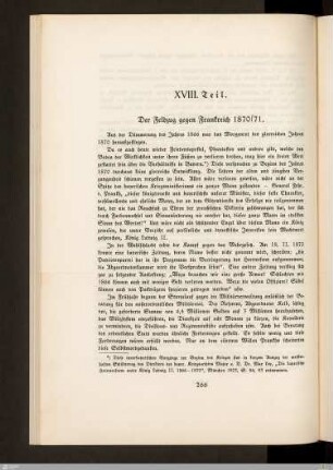 XVIII. Der Feldzug gegen Frankreich 1870/71