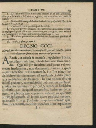 Decisio CCCI. - CCCC.